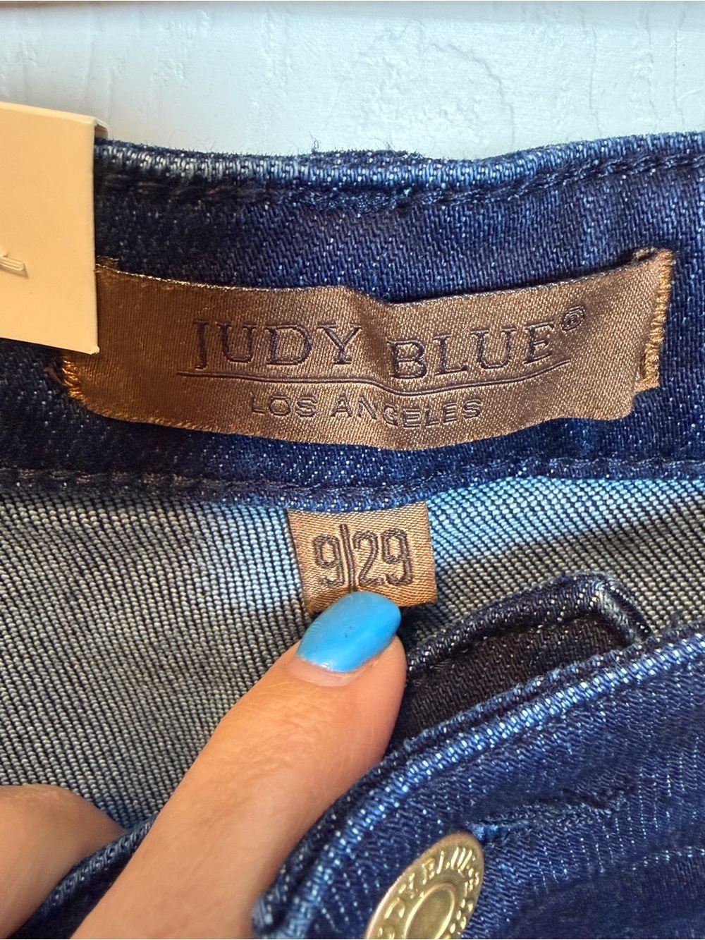 Judy Blue High Rise Straight Leg Utility Jeans Dark Wash 9/29 NWT - Picture 3 of 9